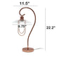 All The Rages Lalia Home Rose Gold Modern Metal Scroll Table Lamp