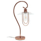 All The Rages Lalia Home Rose Gold Modern Metal Scroll Table Lamp