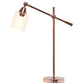 All The Rages Lalia Home Rose Gold Vertically Adjustable Table Lamp