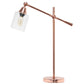 All The Rages Lalia Home Rose Gold Vertically Adjustable Table Lamp