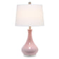 All The Rages Lalia Home Rose Pink Droplet Table Lamp With Fabric Shade