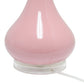 All The Rages Lalia Home Rose Pink Droplet Table Lamp With Fabric Shade