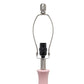 All The Rages Lalia Home Rose Pink Droplet Table Lamp With Fabric Shade