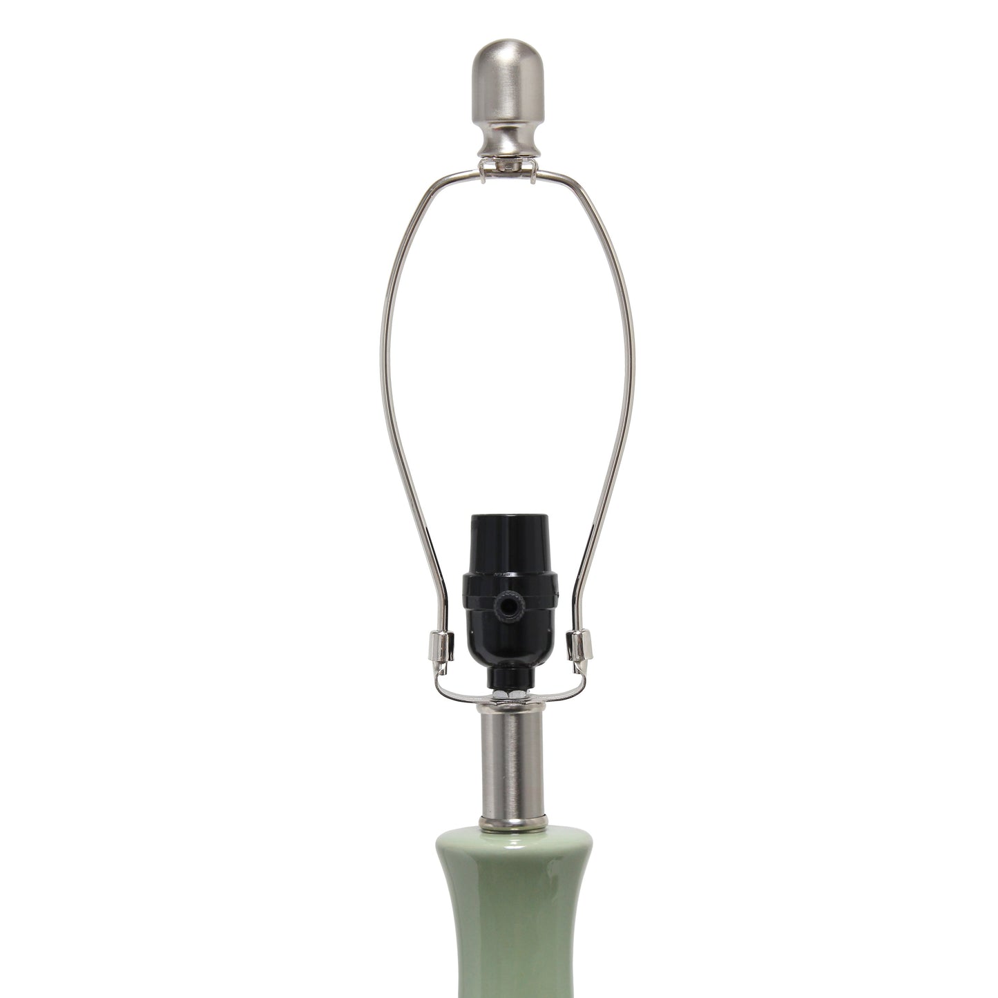 All The Rages Lalia Home Sage Green Droplet Table Lamp With Fabric Shade