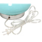 All The Rages Lalia Home Seafoam Glass Dollop Table Lamp With White Fabric Shade