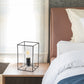 All The Rages Lalia Home Small Black Table Lamp With Clear Cylinder Glass Shade