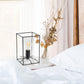 All The Rages Lalia Home Small Black Table Lamp With Clear Cylinder Glass Shade