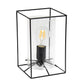 All The Rages Lalia Home Small Black Table Lamp With Clear Cylinder Glass Shade