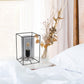 All The Rages Lalia Home Small Black Table Lamp With Smoked Cylinder Glass Shade