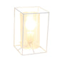All The Rages Lalia Home Small White Table Lamp With Smoked Cylinder Glass Shade