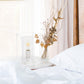 All The Rages Lalia Home Small White Table Lamp With Smoked Cylinder Glass Shade