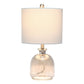 All The Rages Lalia Home Smokey Gray Hammered Glass Jar Table Lamp With Gray Linen Shade