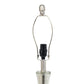 All The Rages Lalia Home Speckled Mercury Tear Drop Table Lamp With White Fabric Shade