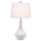 All The Rages Lalia Home White Droplet Table Lamp With Fabric Shade