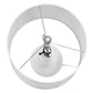 All The Rages Lalia Home White Droplet Table Lamp With Fabric Shade