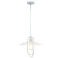 All The Rages Lalia Home White Elongated Metal Pendant Light