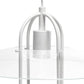 All The Rages Lalia Home White Elongated Metal Pendant Light