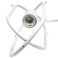 All The Rages Lalia Home White Elongated Metal Pendant Light