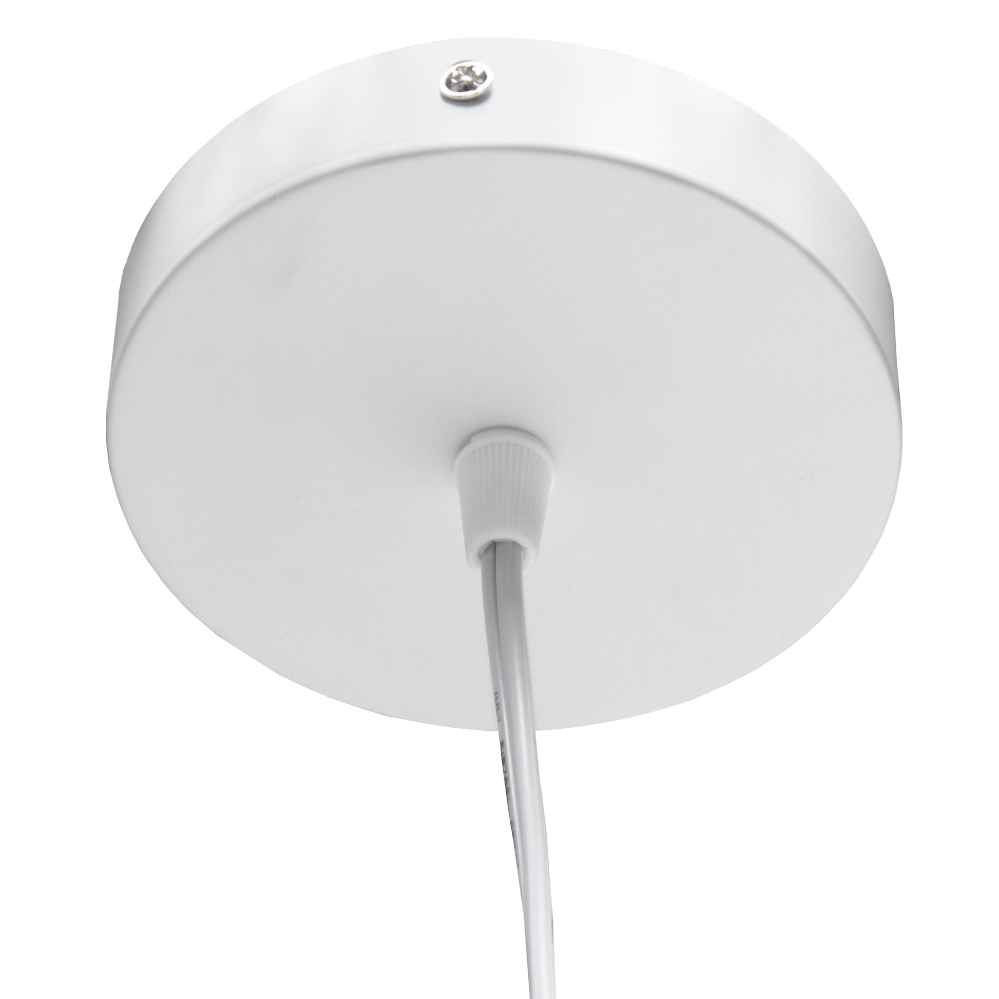 All The Rages Lalia Home White Elongated Metal Pendant Light
