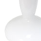 All The Rages Lalia Home White Glass Dollop Table Lamp With White Fabric Shade
