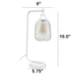 All The Rages Lalia Home White Industrial Mesh Table Lamp