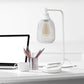 All The Rages Lalia Home White Industrial Mesh Table Lamp