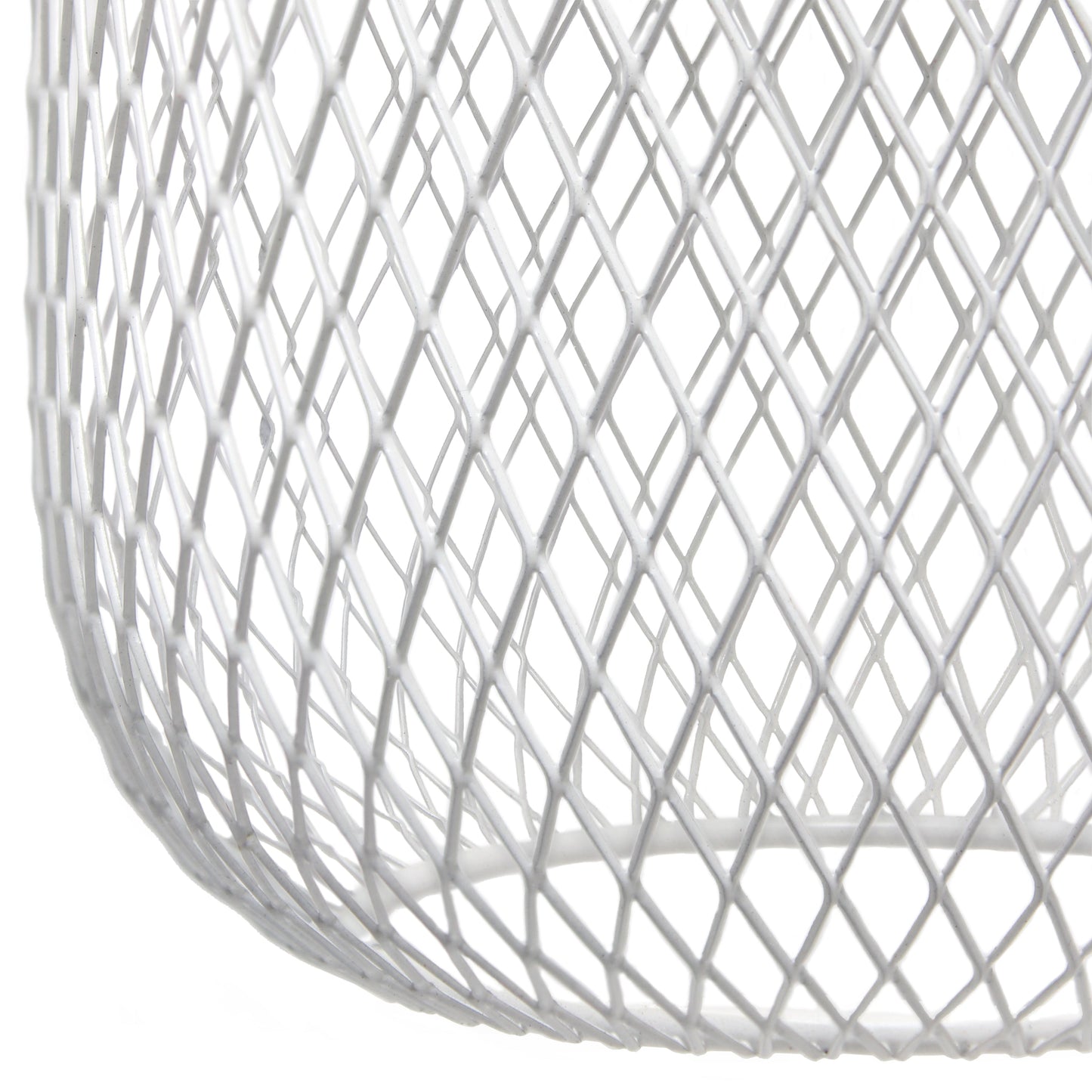 All The Rages Lalia Home White Industrial Mesh Table Lamp