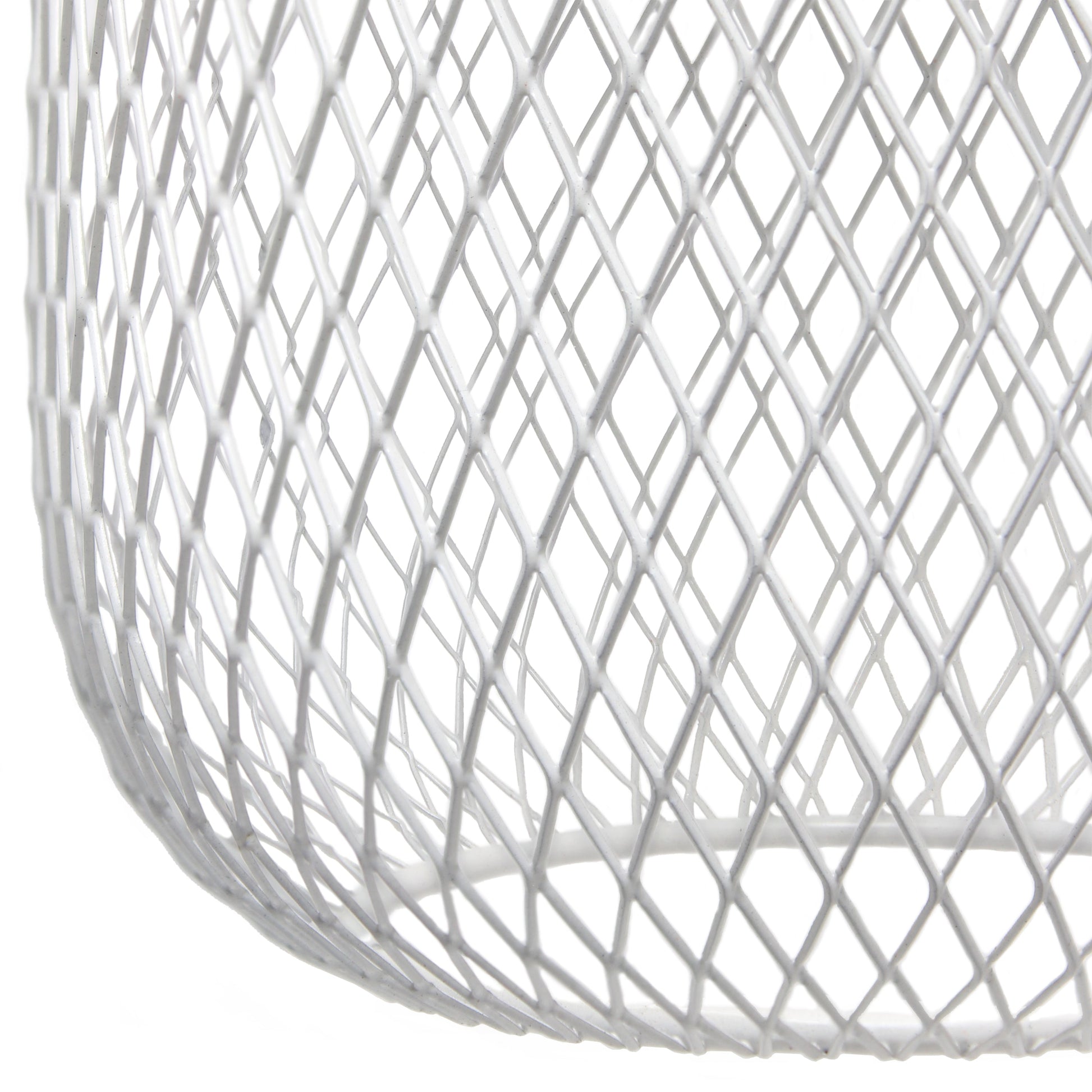 All The Rages Lalia Home White Industrial Mesh Table Lamp