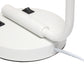 All The Rages Lalia Home White Iron Table Lamp With USB Port & Glass Shade