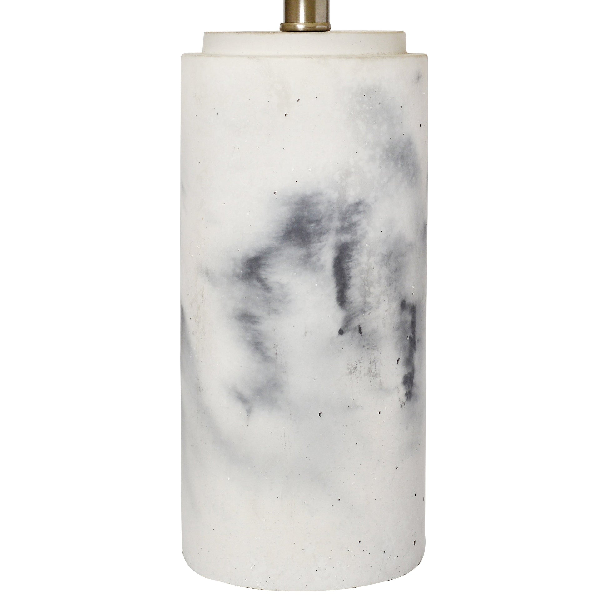 All The Rages Lalia Home White Marbleized Table Lamp With White Fabric Shade