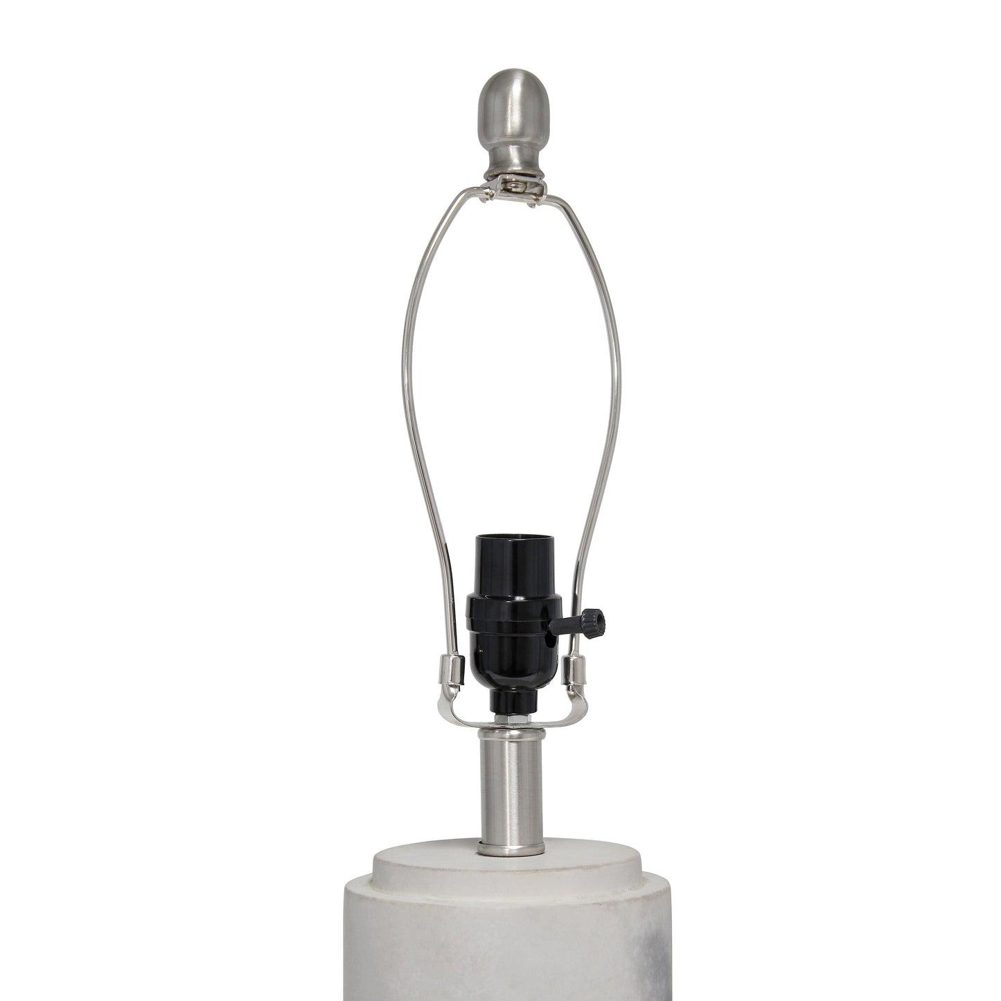 All The Rages Lalia Home White Marbleized Table Lamp With White Fabric Shade