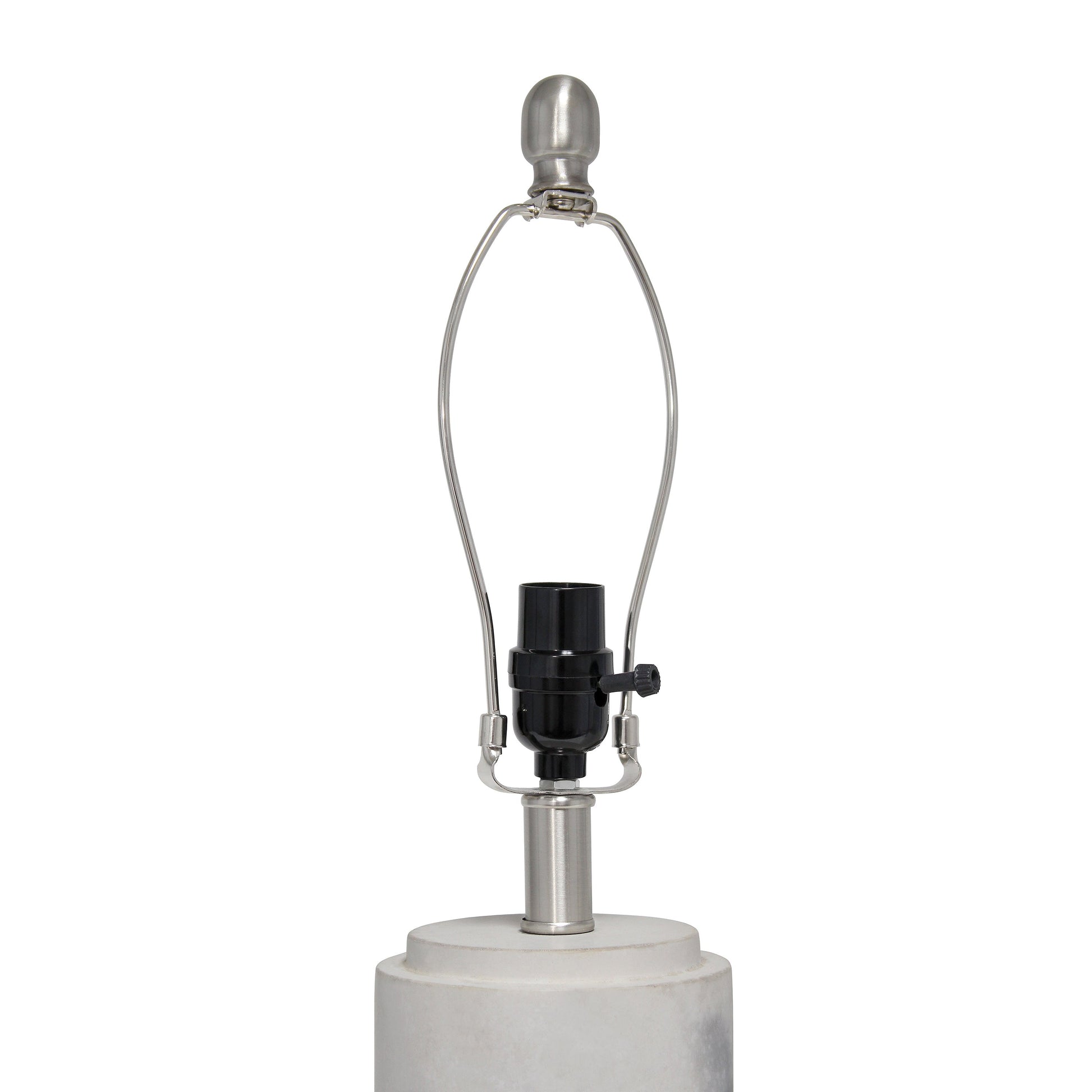 All The Rages Lalia Home White Marbleized Table Lamp With White Fabric Shade