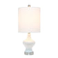All The Rages Lalia Home White Paseo Table Lamp With White Fabric Shade