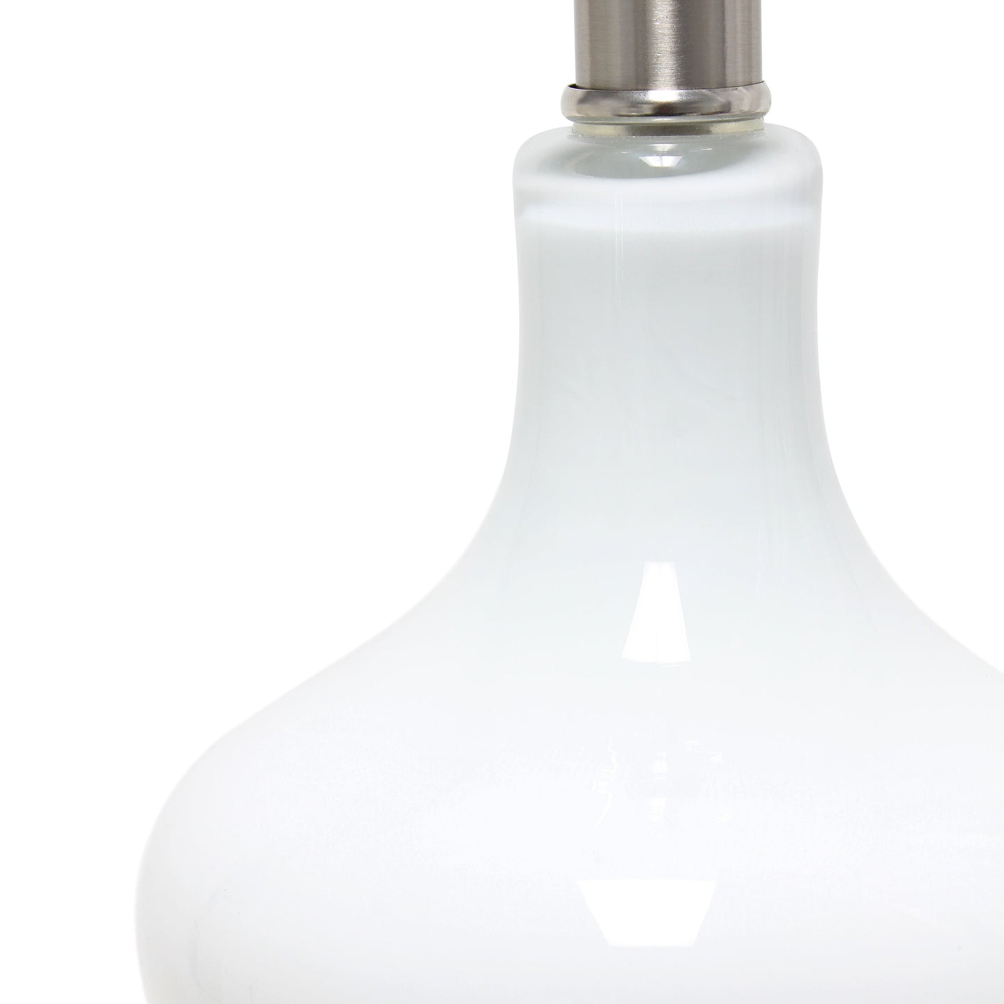 All The Rages Lalia Home White Paseo Table Lamp With White Fabric Shade