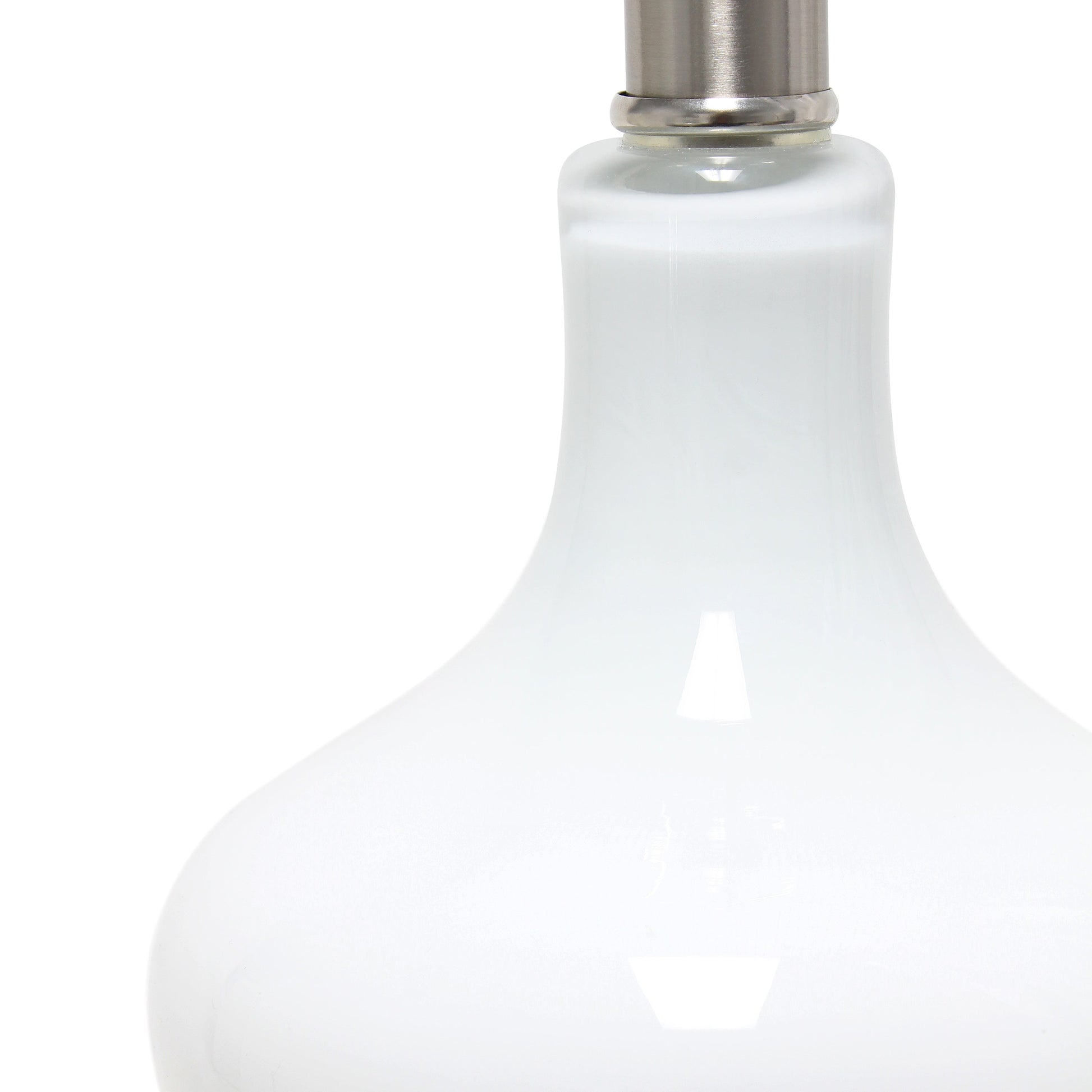 All The Rages Lalia Home White Paseo Table Lamp With White Fabric Shade