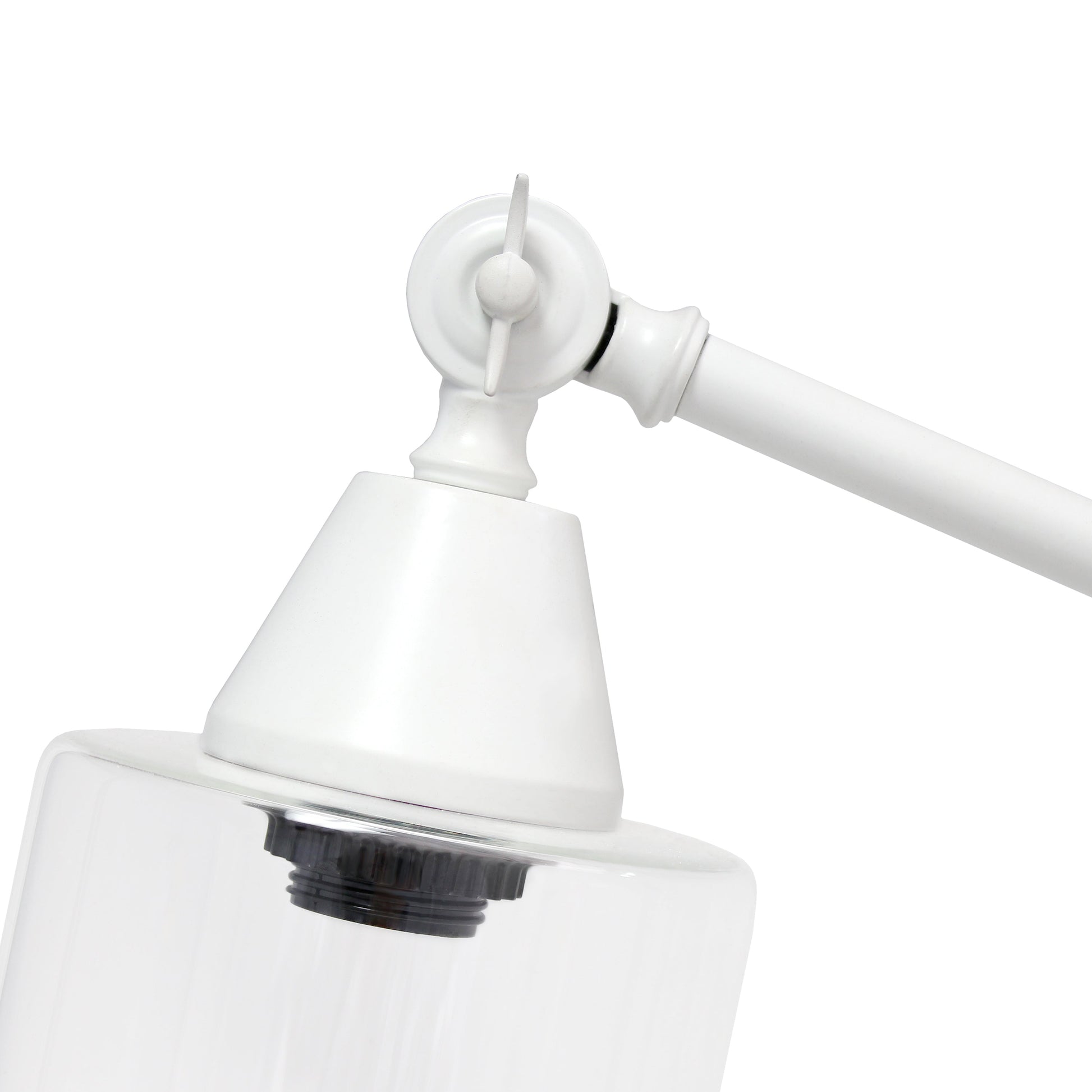 All The Rages Lalia Home White Vertically Adjustable Table Lamp