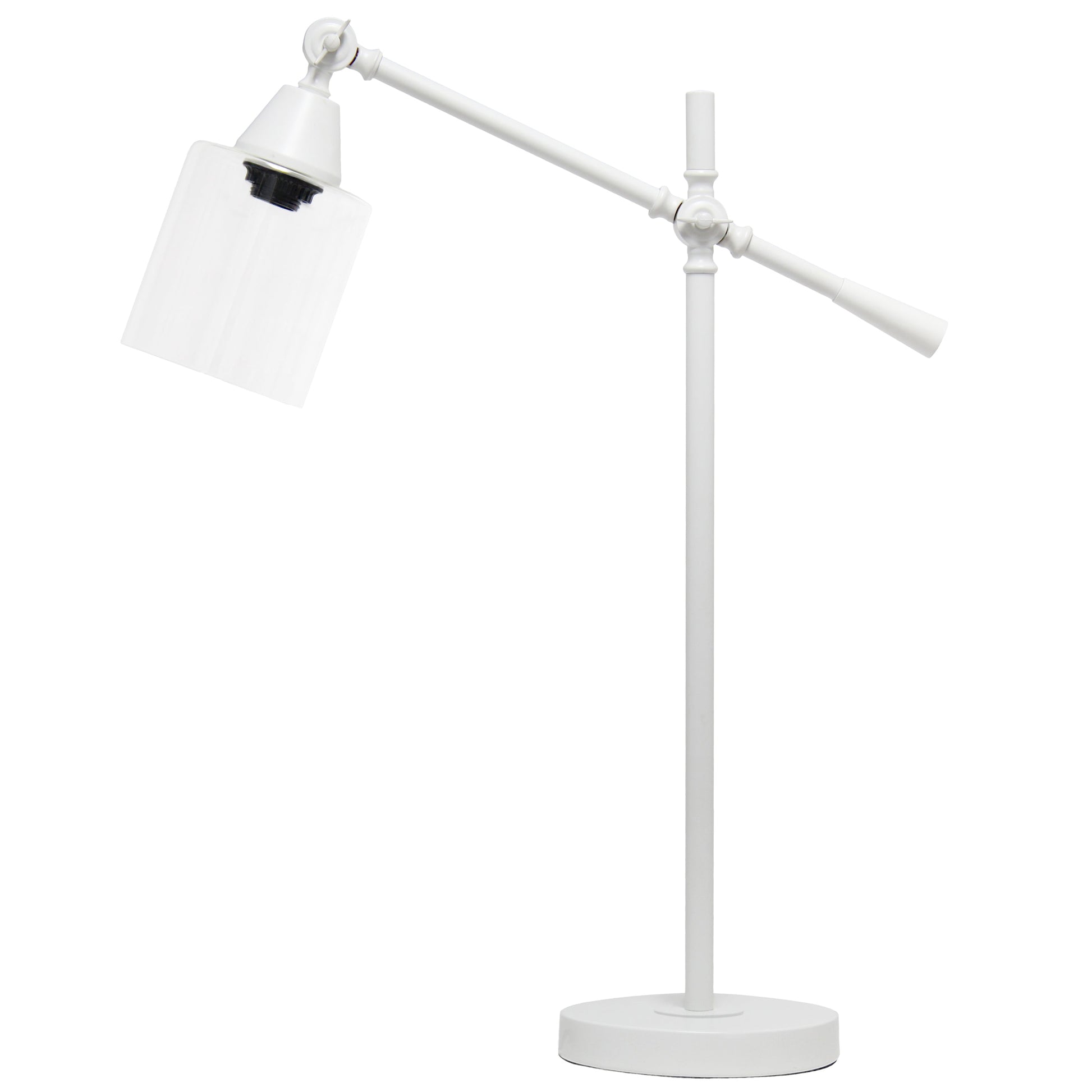 All The Rages Lalia Home White Vertically Adjustable Table Lamp