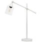 All The Rages Lalia Home White Vertically Adjustable Table Lamp