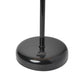 All The Rages LimeLights 2-Piece Black Stick Lamps With USB Charging Port & White Fabric Shades