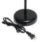 All The Rages LimeLights 2-Piece Black Stick Lamps With USB Charging Port & White Fabric Shades