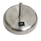 All The Rages LimeLights 2-Piece Brushed Steel Stick Lamps With USB Charging Port & Black Fabric Shades