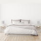 All The Rages LimeLights 2-Piece White Stick Lamps With USB Charging Port & Gray Fabric Shades