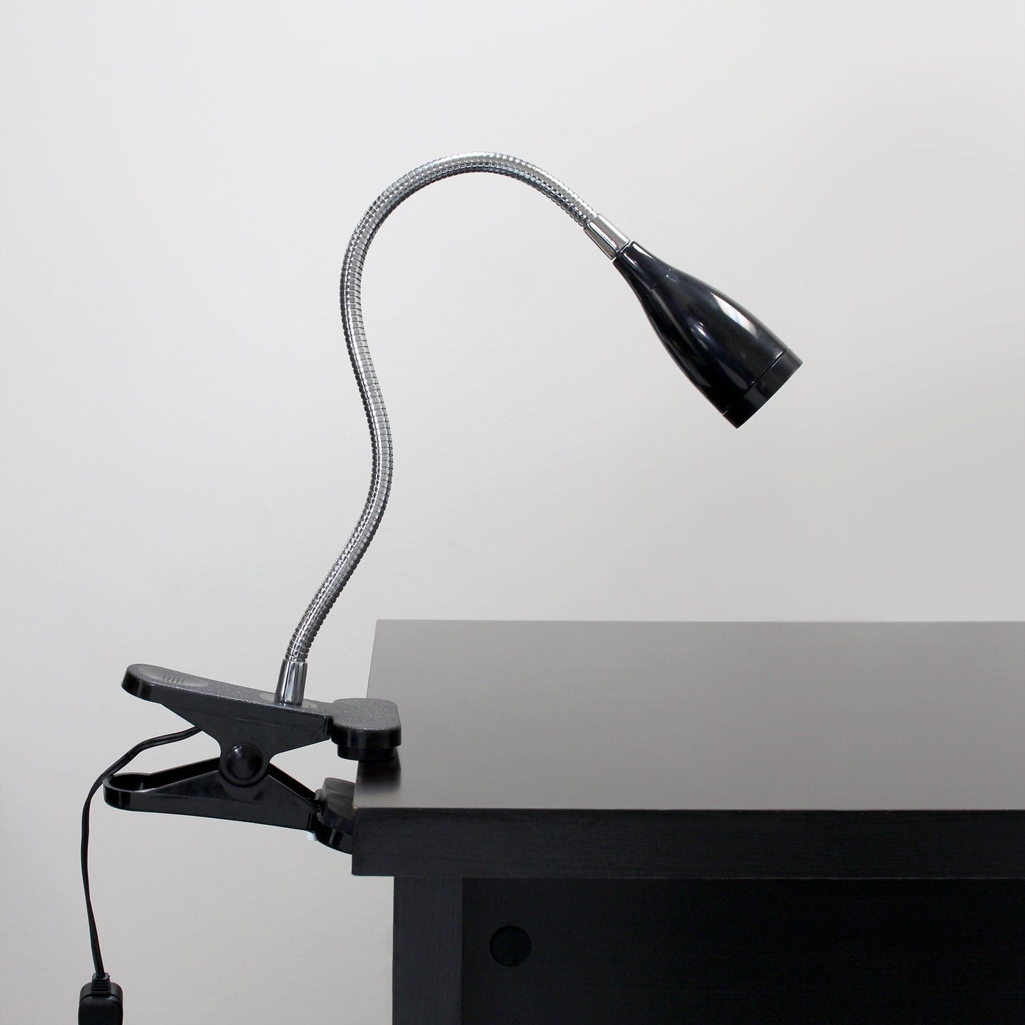 All The Rages LimeLights Black Flexible Gooseneck LED Clip Light Desk Lamp
