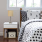 All The Rages LimeLights Tan Fabric Shade Brushed Steel Lamp With Charging Outlet