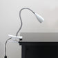 All The Rages LimeLights White Flexible Gooseneck LED Clip Light Desk Lamp