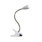 All The Rages LimeLights White Flexible Gooseneck LED Clip Light Desk Lamp