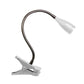 All The Rages LimeLights White Flexible Gooseneck LED Clip Light Desk Lamp