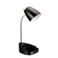 All The Rages Limelights Black Gooseneck Organizer Desk Lamp With iPad Tablet Stand Book Holder