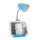 All The Rages Limelights Blue Gooseneck Organizer Desk Lamp With iPad Tablet Stand Book Holder