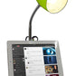 All The Rages Limelights Green Gooseneck Organizer Desk Lamp With iPad Tablet Stand Book Holder